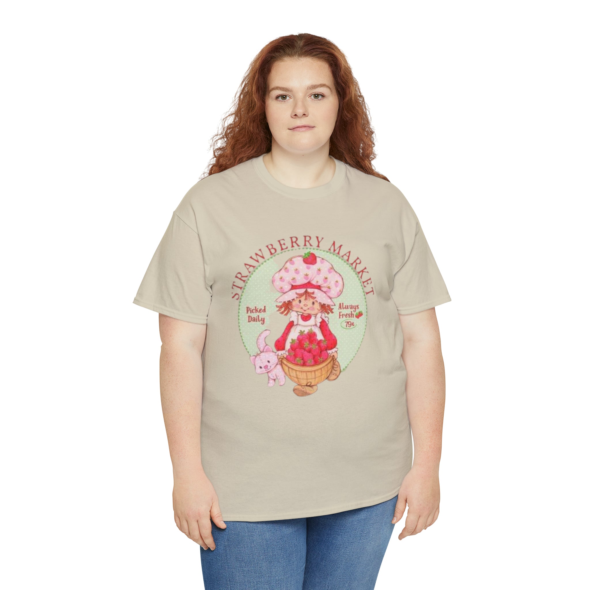 Strawberry Shortcake-  Unisex Heavy Cotton T-Shirt - Creations by Chris and Carlos
